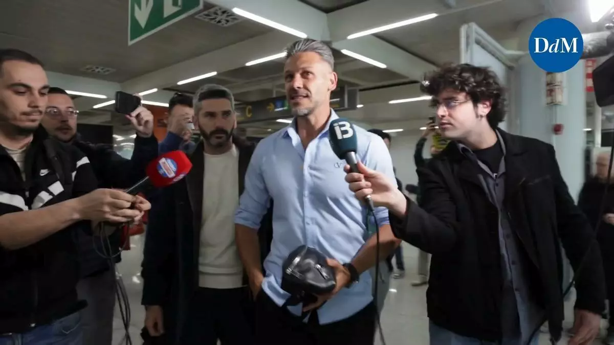 Martín Demichelis llega a Mallorca: "Estoy con muchas ganas de empezar a trabajar"