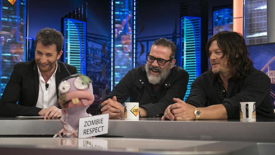 Motos, Morgan y Reedus, en &quot;El Hormiguero&quot;.