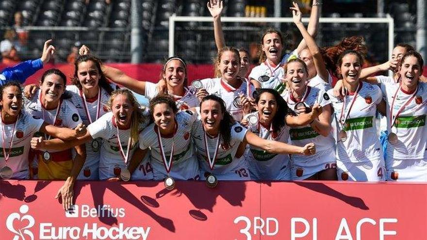 España de hockey femenino conquista el bronce en el Europeo