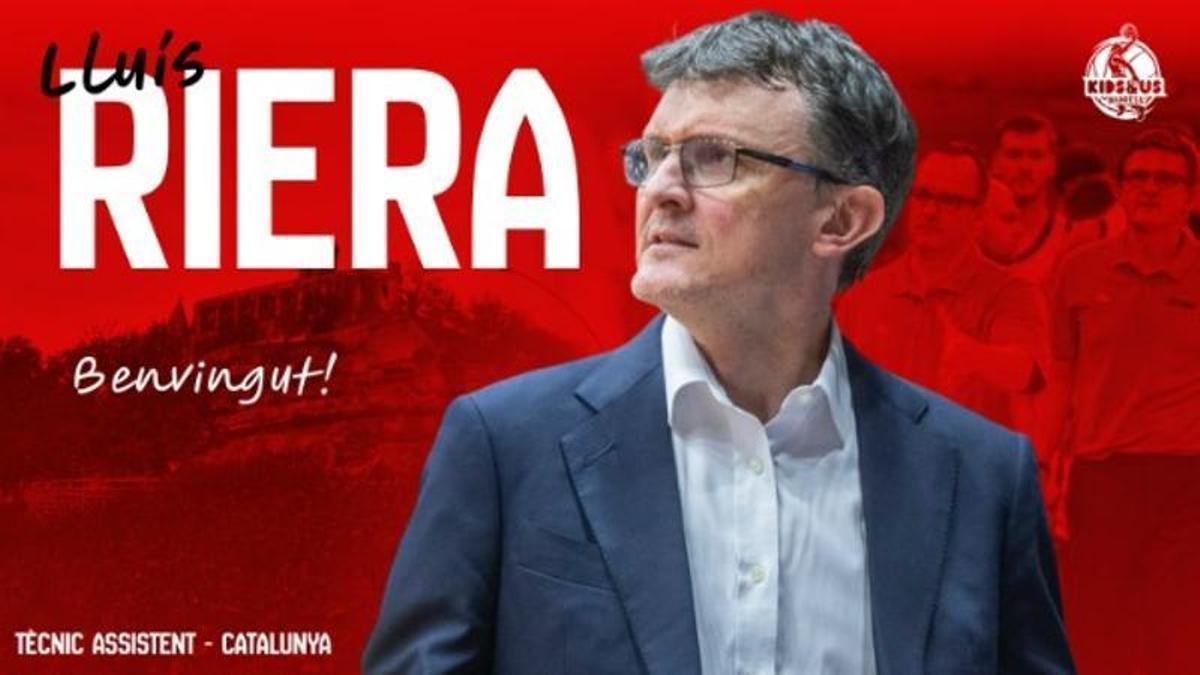 Lluís Riera, nou tècnic assistent del Kids&amp;Us Manresa