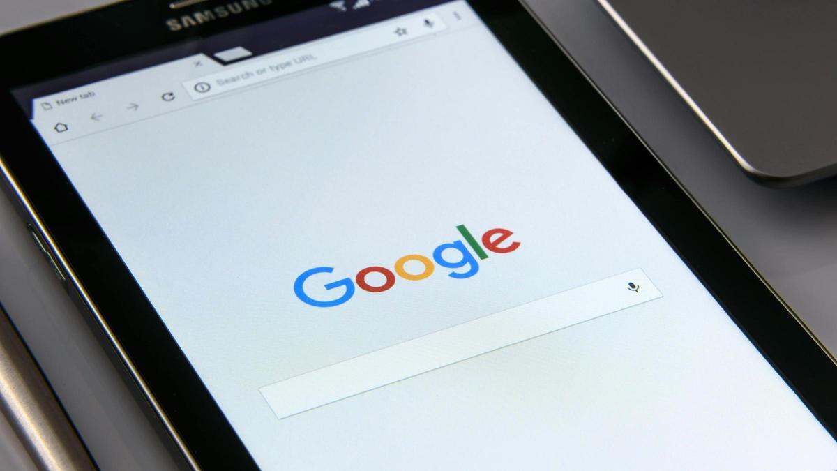 El buscador de Google en una tableta.