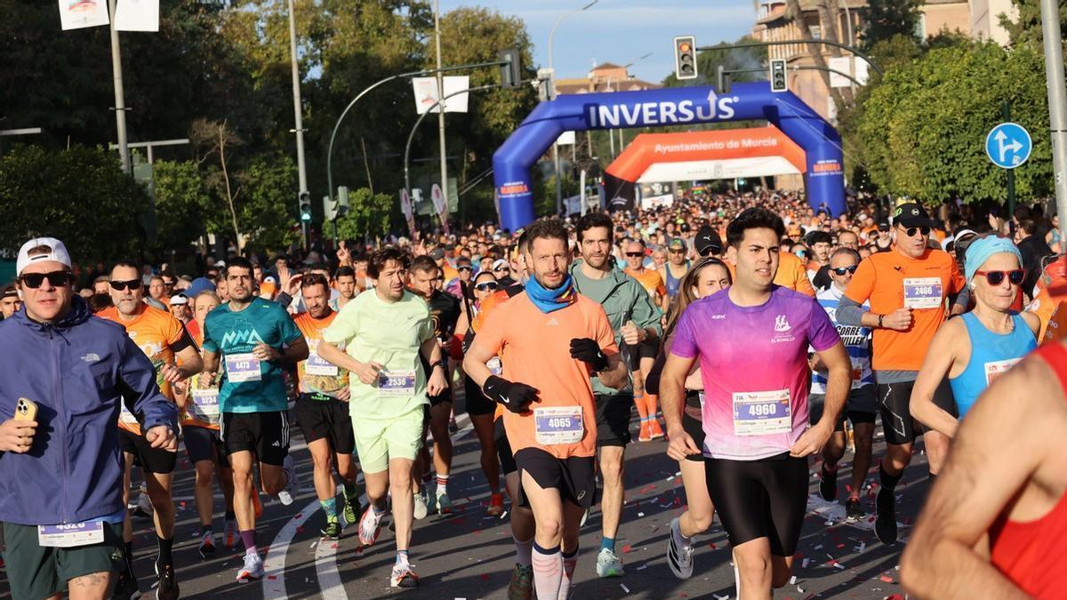 Los momentos más destacados de la TotalEnergies Murcia Maratón Costa Cálida