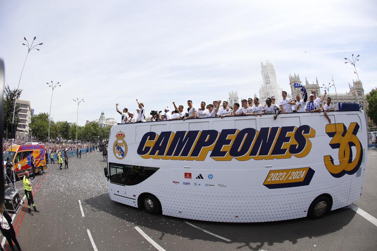El Real Madrid celebra su trigésimo sexta Liga