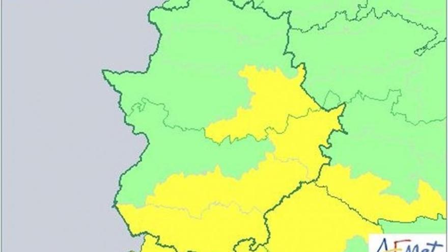 Varias zonas del sur y el este de Extremadura seguirán este lunes en alerta