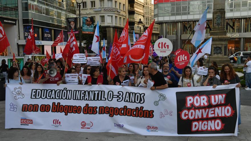 El Concello de A Coruña establece servicios mínimos de dos trabajadores de atención a niños durante la huelga de guarderías