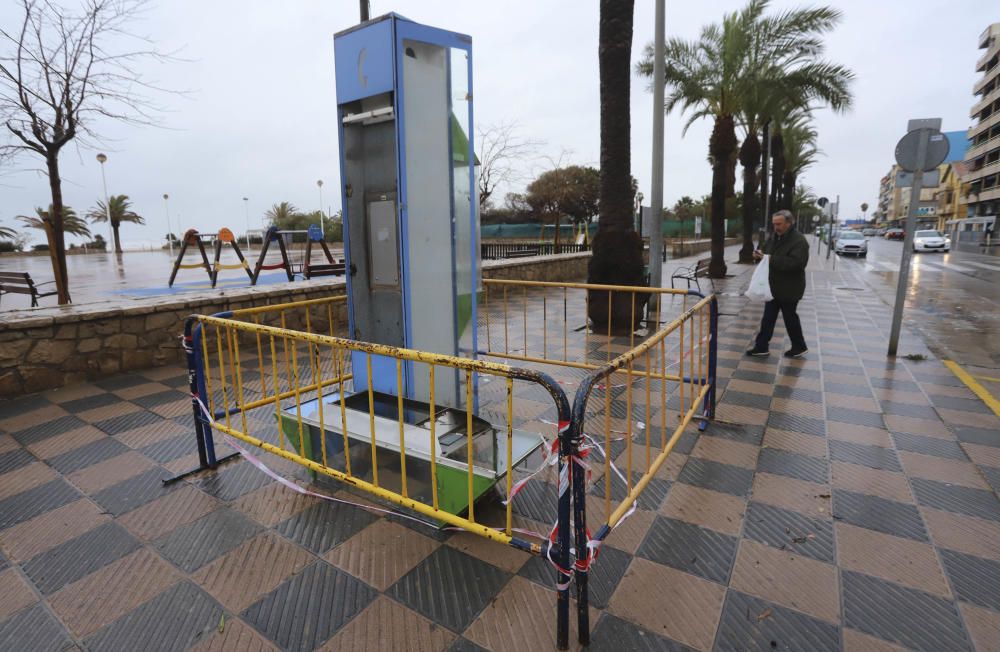 Efectos del temporal en el Port de Sagunt