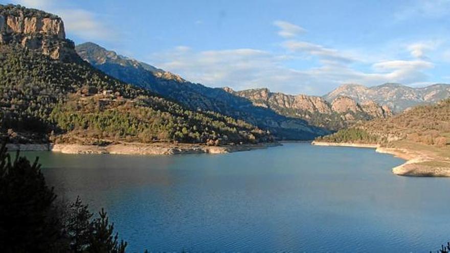 Pantà de la Llosa del Cavall, dilluns a la tarda