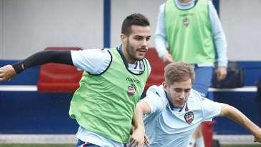 Róber, en un entrenamiento.