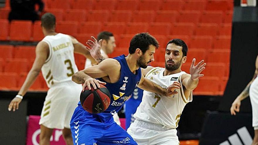 Facundo Campazzo, en el partido ante el San Pablo Burgos