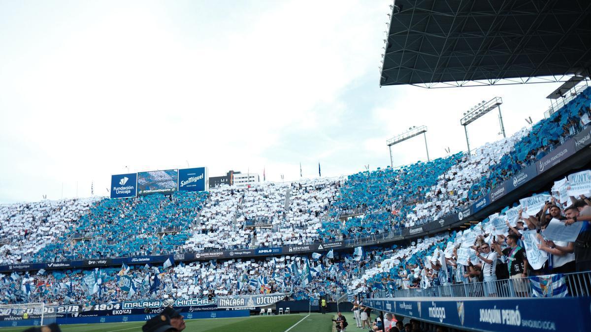 La Rosaleda volverá a vivir un ambientazo igual que en el partido ante el Racing de Santander.