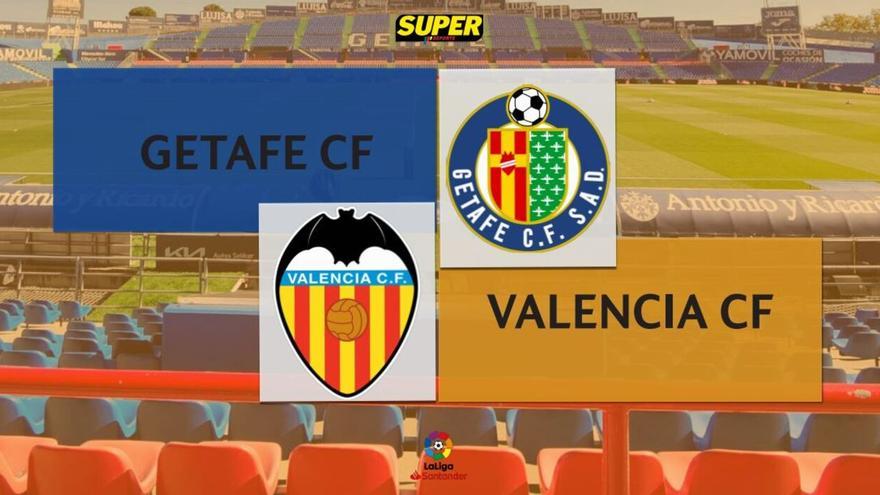 Getafe-Valencia, en directo: minuto y resultado del partido de LaLiga Santander