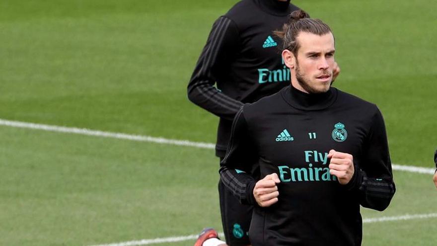 Gareth Bale, durante un entrenamiento.