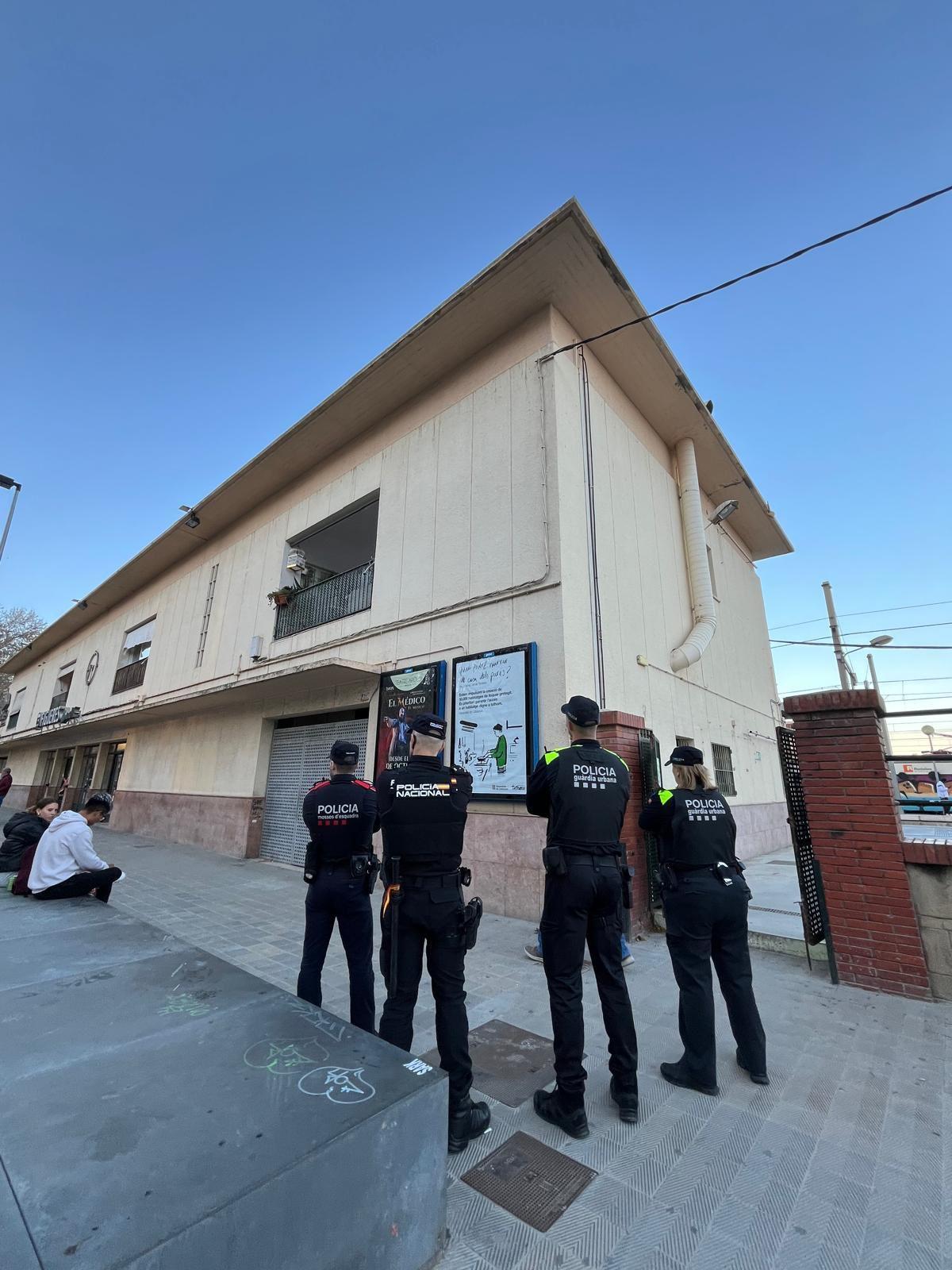 Imatges del dispositiu policial Tremall a Figueres