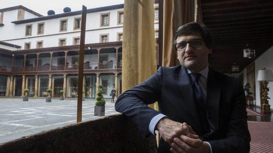 Óscar Loureda, en el hotel de la Reconquista, la pasada semana.