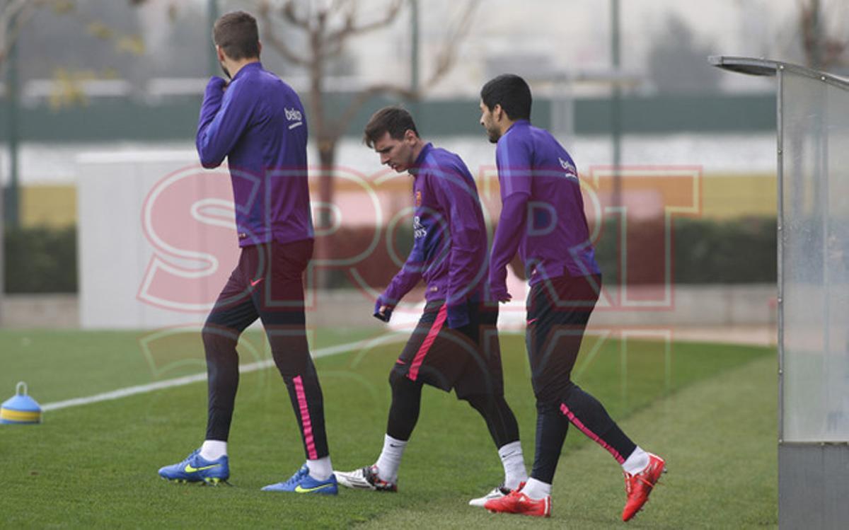 Entreno del FC Barcelona antes del clásico Entreno del FC Barcelona antes del clásico