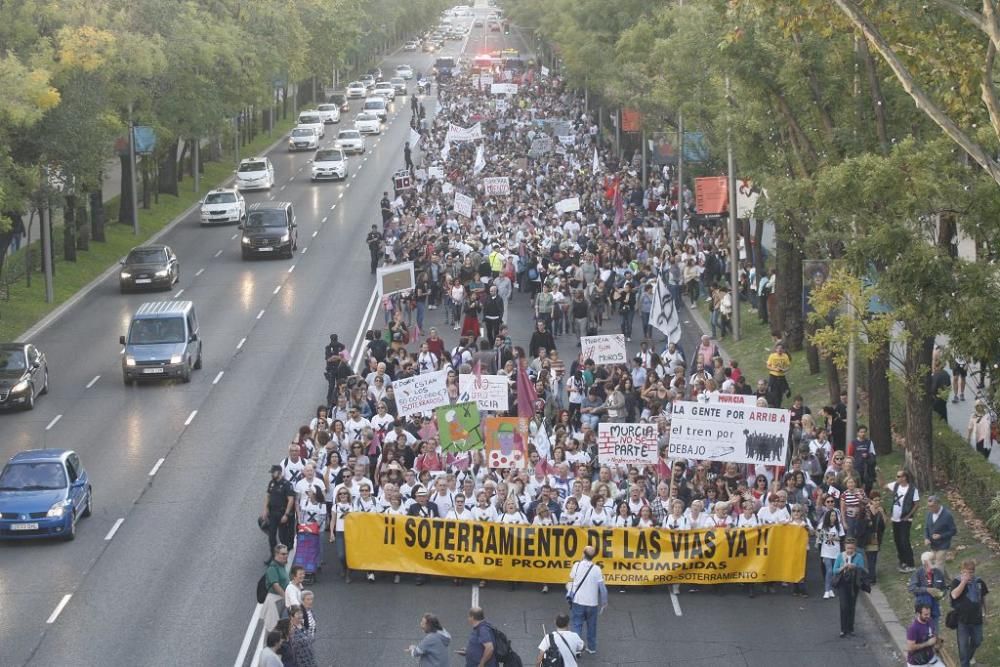 Manifestación contra el muro de Murcia en Madrid