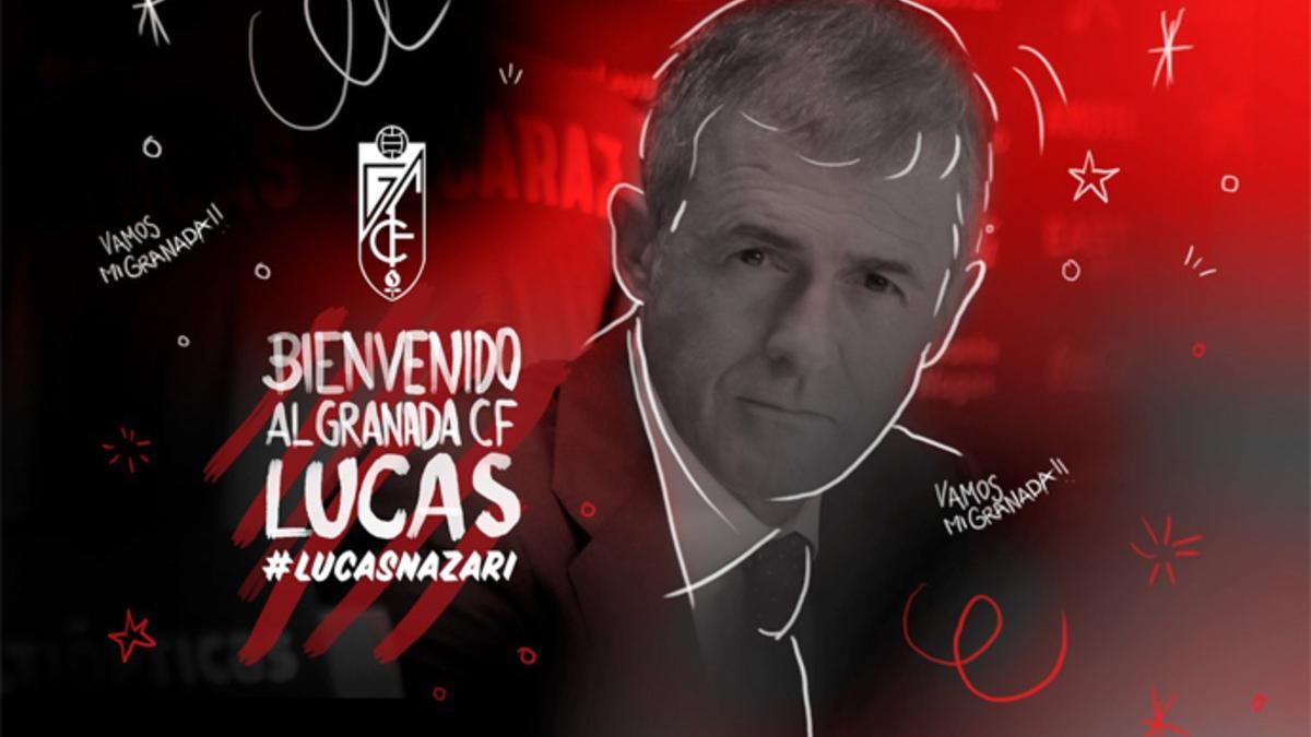 Así anunció el Granada en las redes sociales el regreso de Lucas Alcaraz