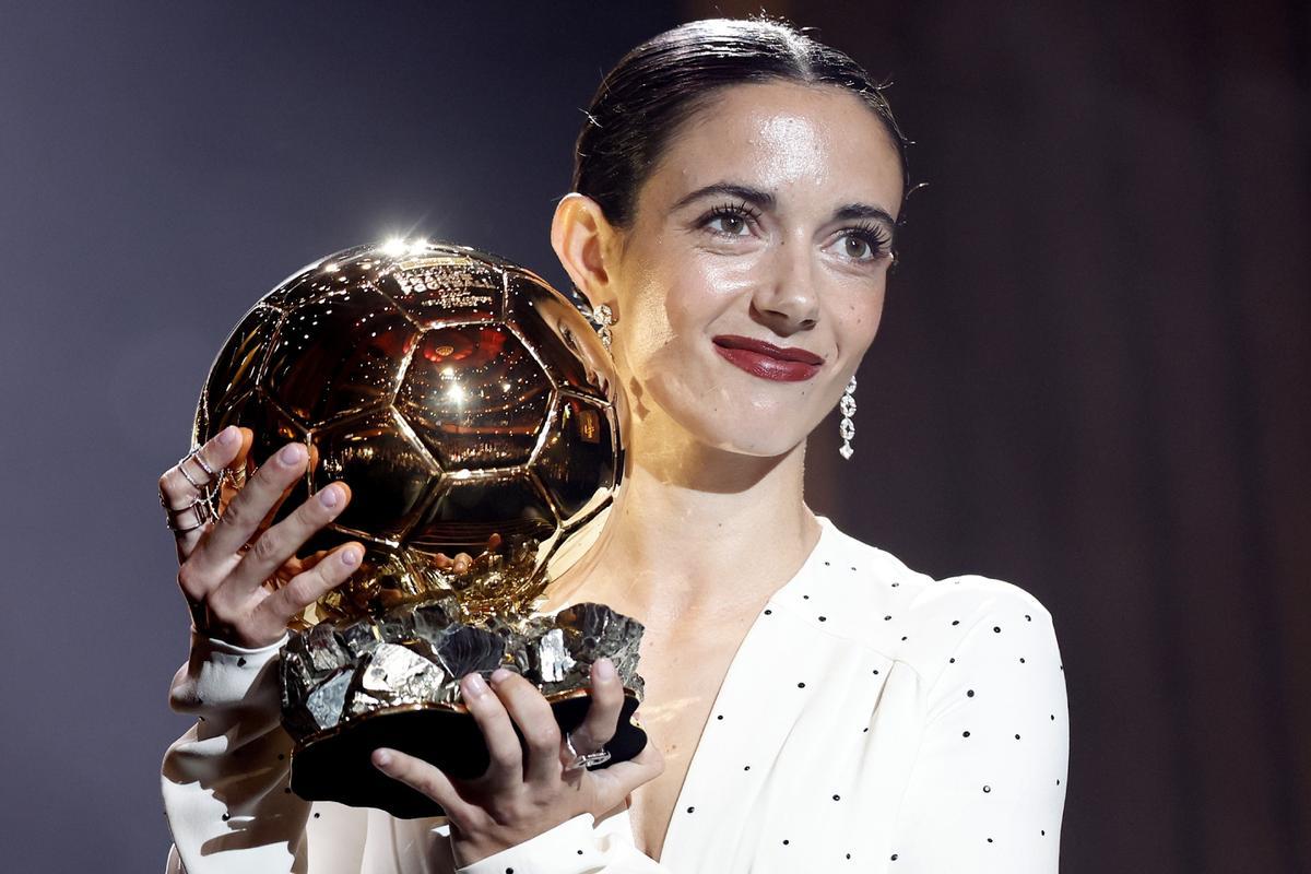 Aitana Bonmatí tras recibir su segundo balón de oro