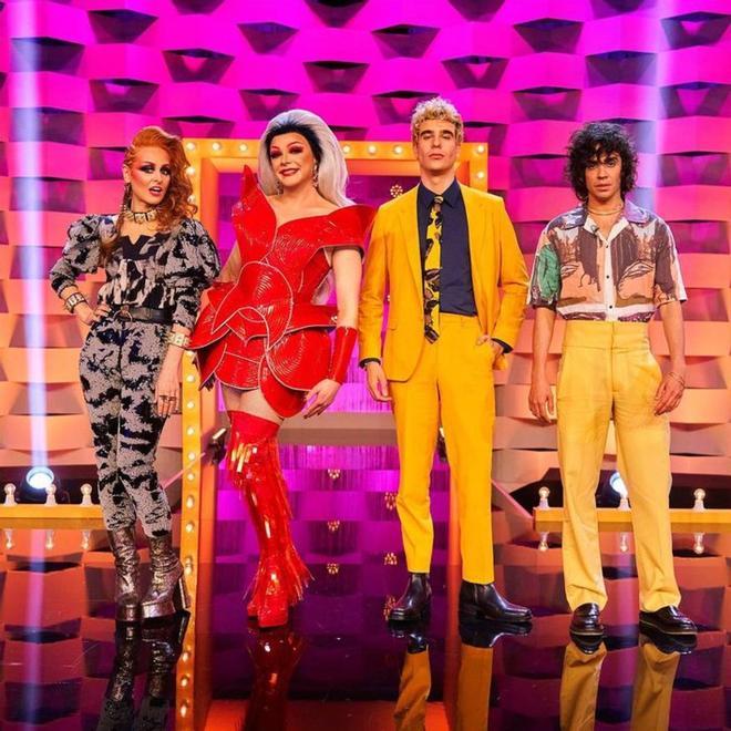 Ana Locking, Supremme de Luxe, Javier Calvo y Javier Ambrossi en 'Drag Race España'