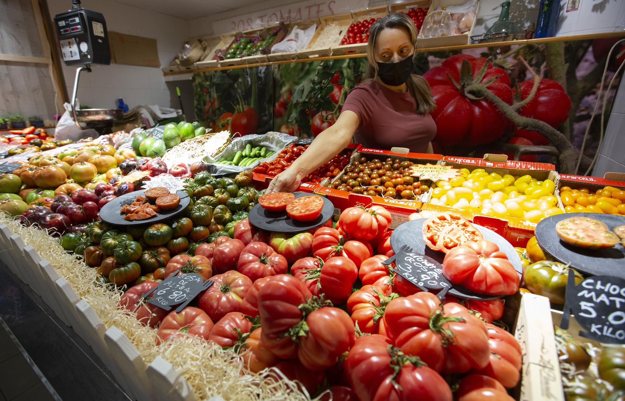 Producto fresco en el Mercado Central