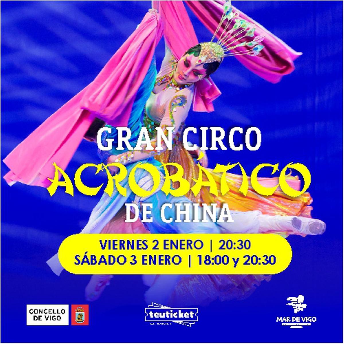 Cartel del Gran Circo Acrobático de China