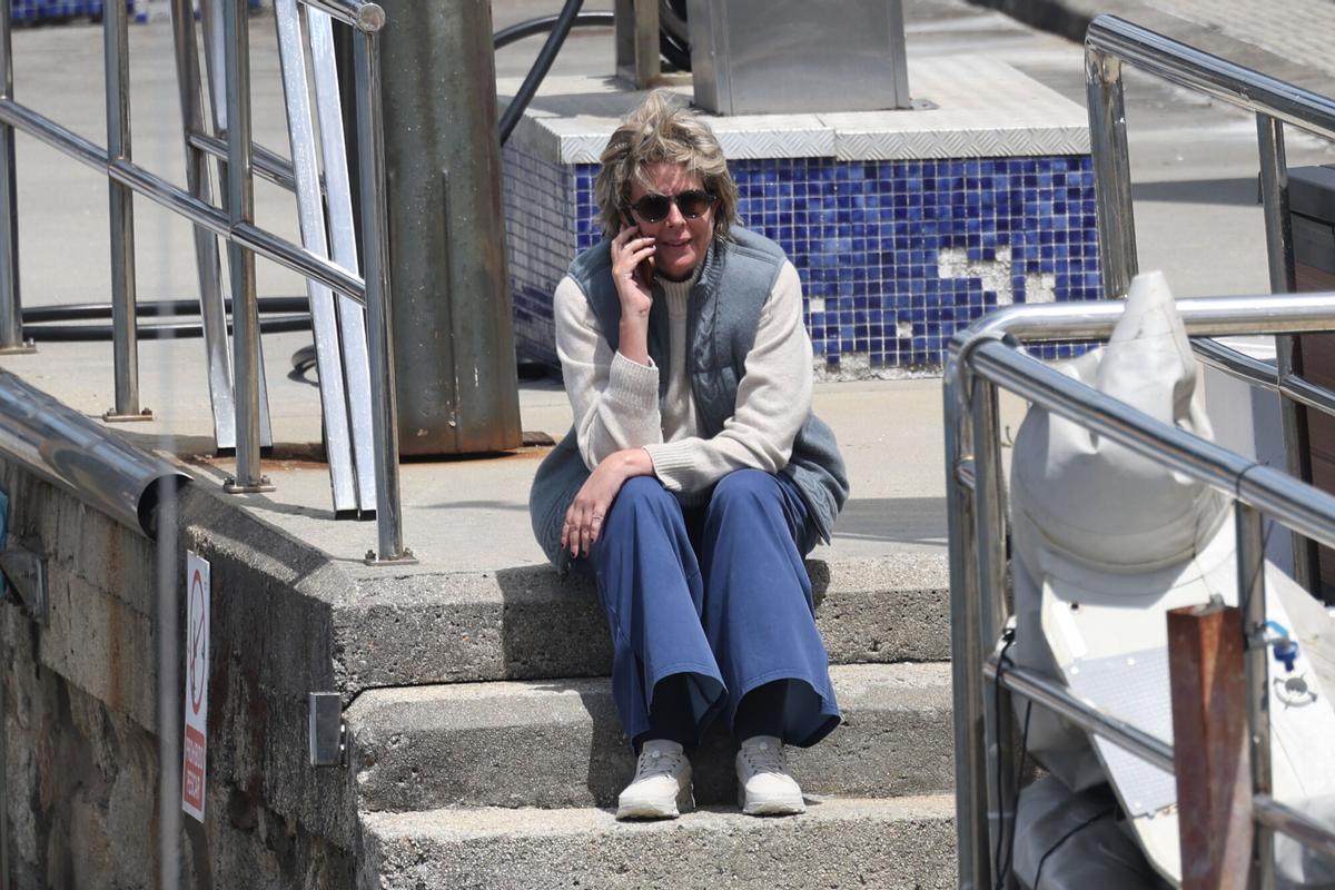 Simoneta Gómez-Acebo acude al puerto de Sanxenxo para acompañar al rey Juan Carlos en su jornada en altamar, a 15 de mayo de 2026, en Sanxenxo (Galicia, España). PUERTO;SANXENXO;SIMONETA GÓMEZ-ACEBO;REY JUAN CARLOS;15 MAYO 2026 Raúl Terrel / Europa Press 15/05/2026. Simoneta Gómez-Acebo;Raúl Terrel;category_code_sho