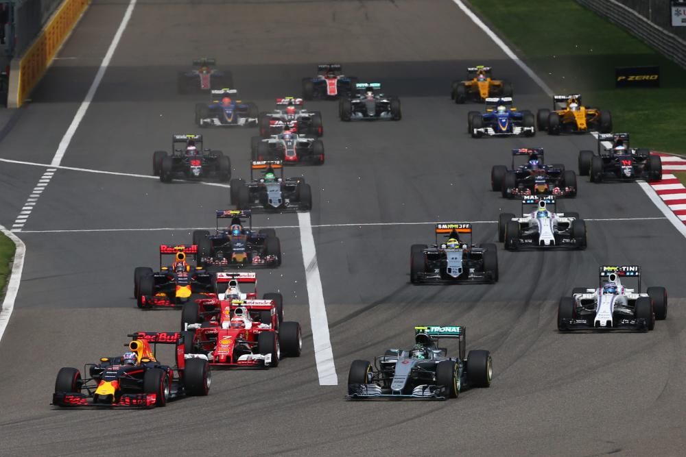 Las mejores imágenes de la carrera en el circuito de Shanghái.