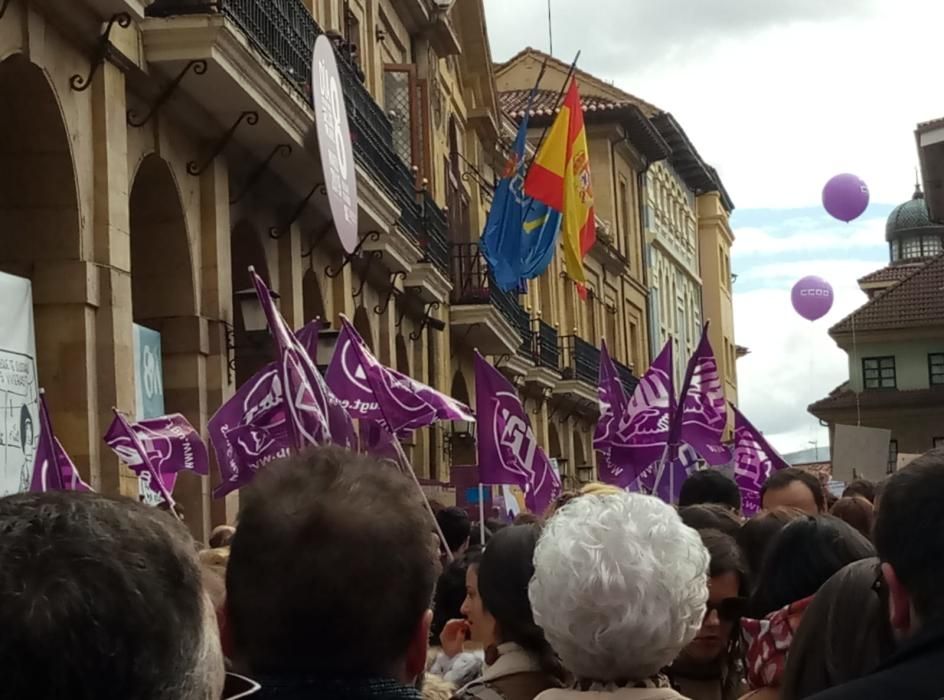 8-M en Asturias: El feminismo inunda las plazas