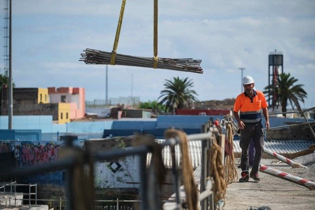 Visita a las obras de la Piscina Puerto de la Cruz