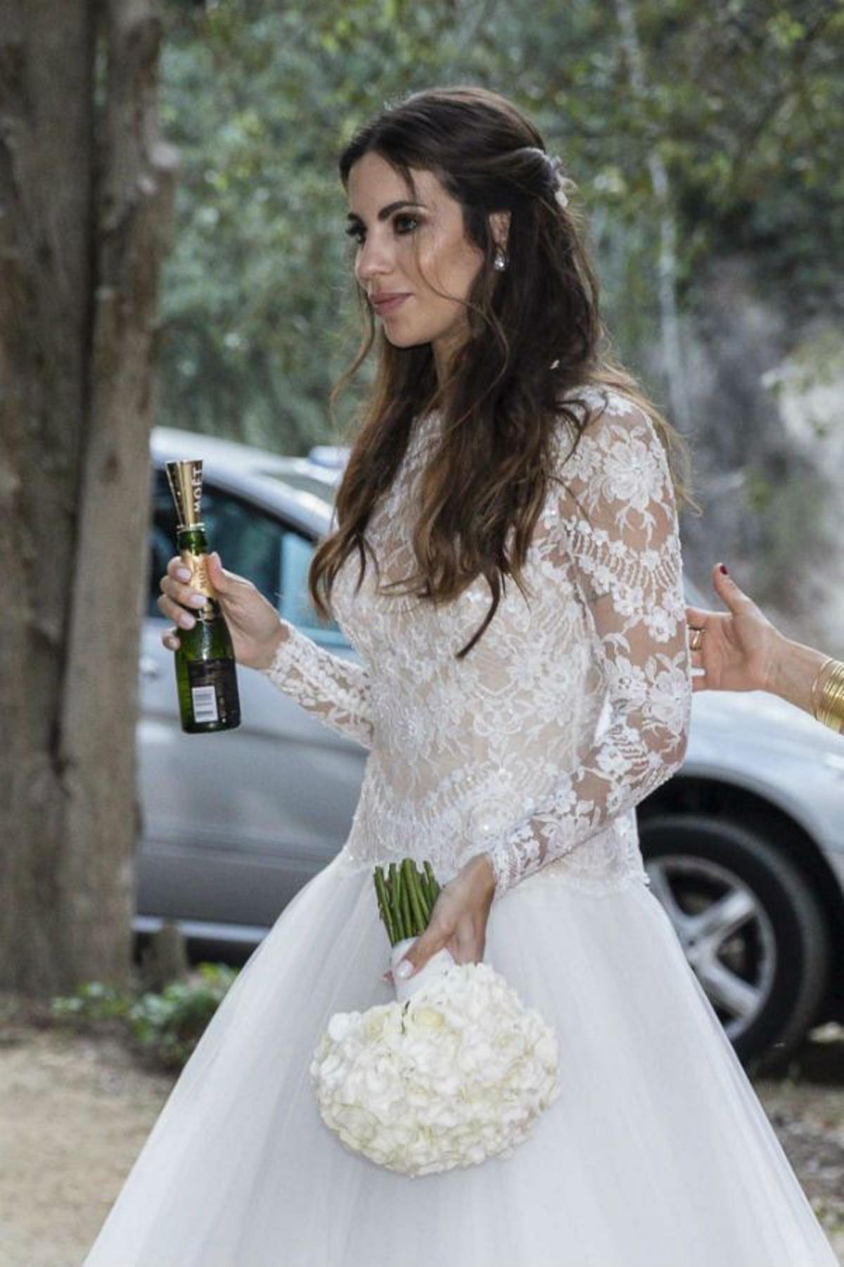 Melissa Jiménez vestida de novia