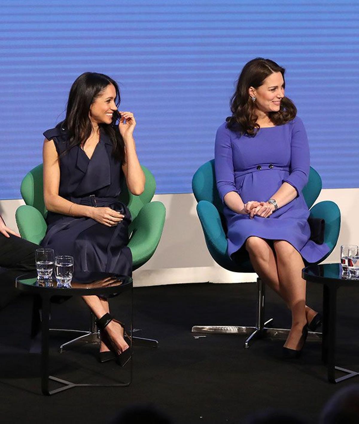 Meghan Markle y Kate Middleton en su primer acto público juntas