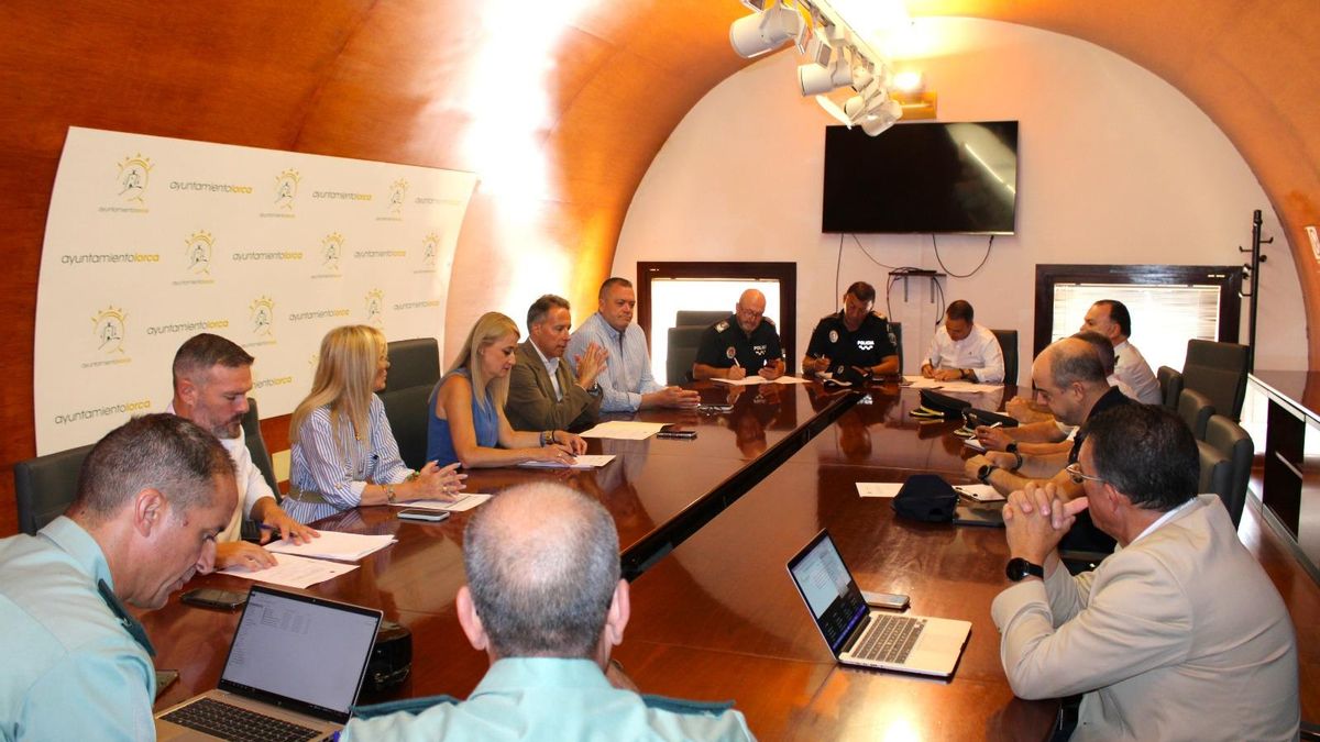 Junta Local de Seguridad celebrada este miércoles en Lorca.