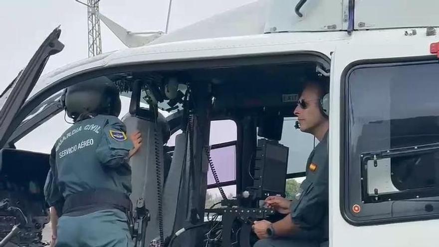Fervor a vista de pájaro: así controla la Guardia Civil la peregrinación y romería de la Virgen del Pino desde el aire