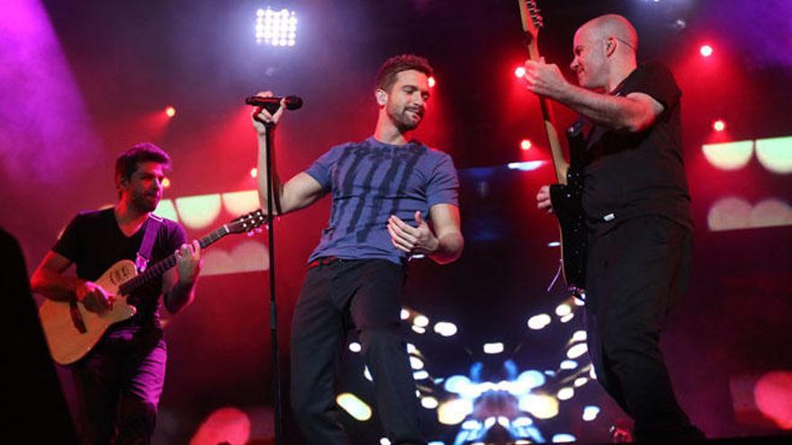 Pablo Alborán, durante su concierto en Málaga el pasado mes de junio.