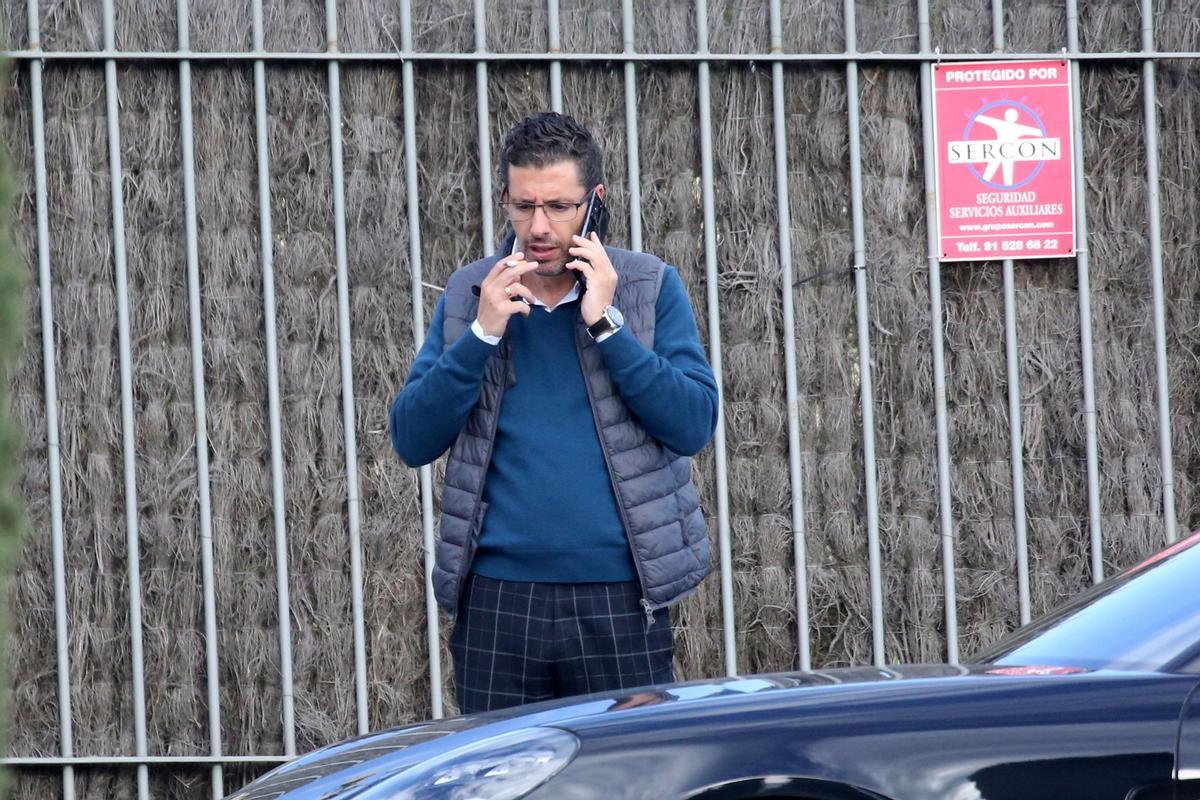 Alberto Luceño entra en la comisaría para firmar, en una imagen de archivo.