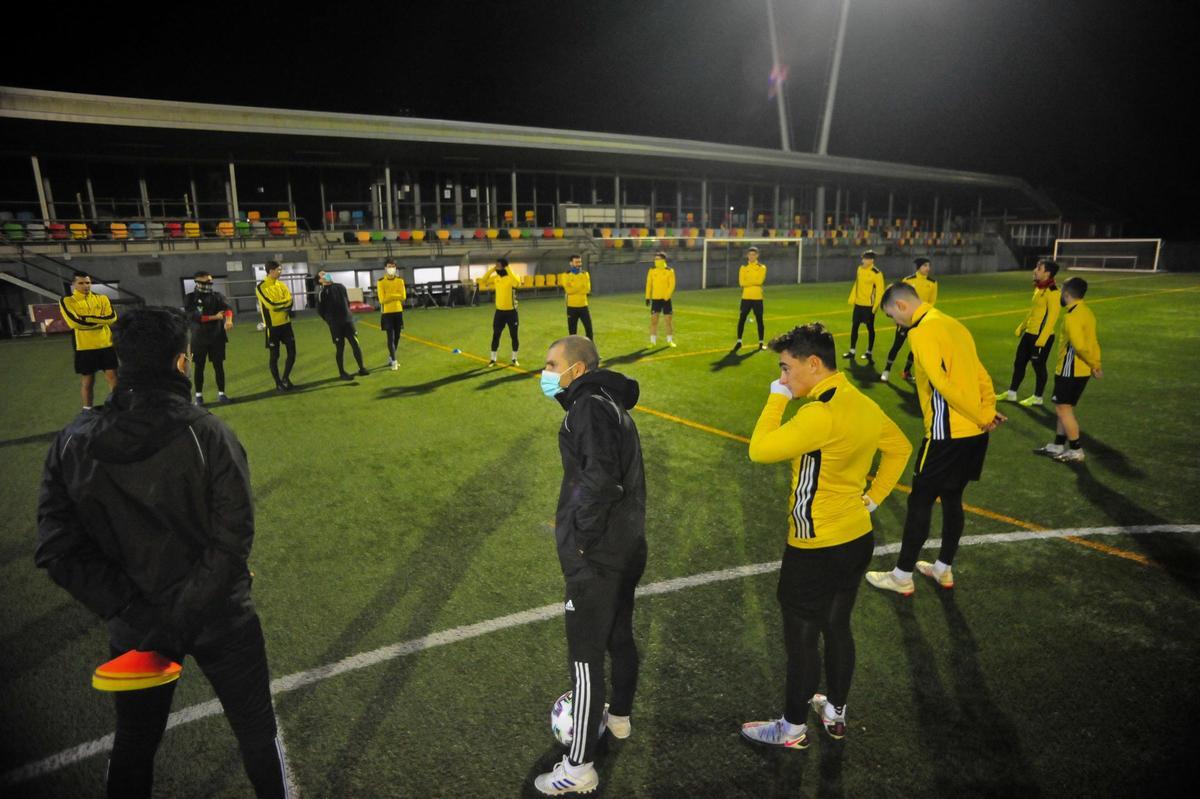 Uno de los entrenamientos realizados esta semana por el equipo aurinegro.