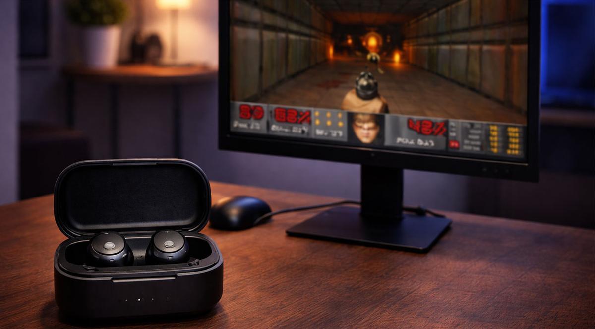 Reto superado: un desarrollador ejecuta DOOM en unos auriculares inalámbricos.