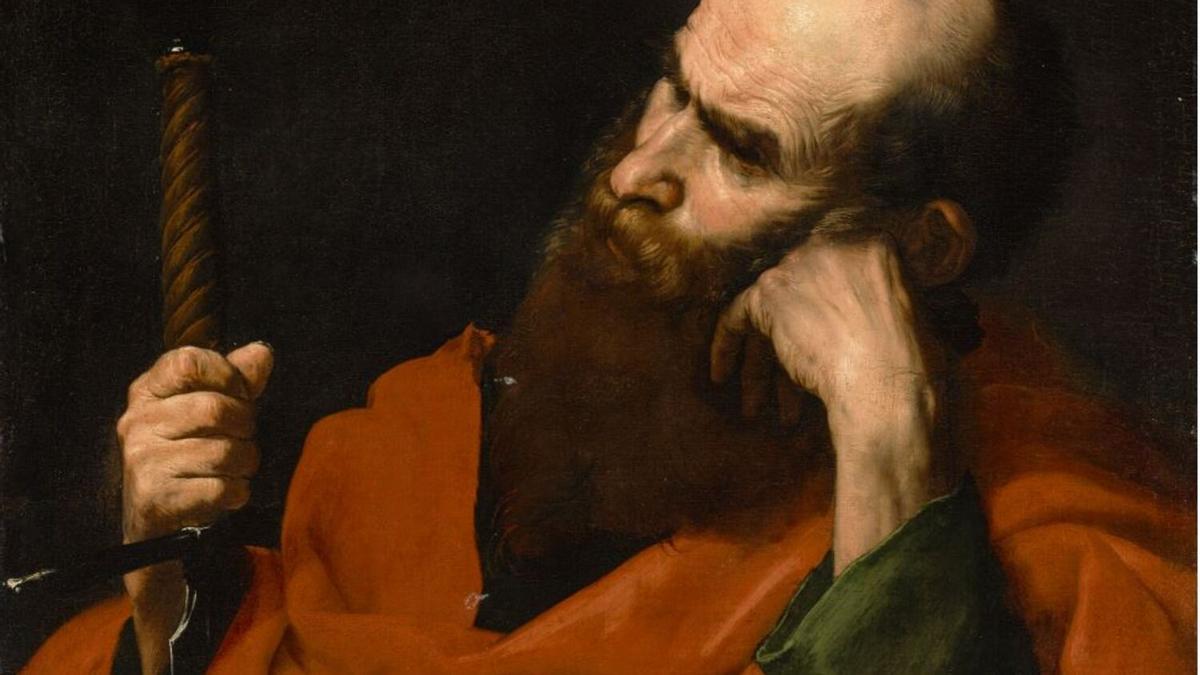Detalle del San Pablo de José de Ribera que sale a subasta en Christie's.