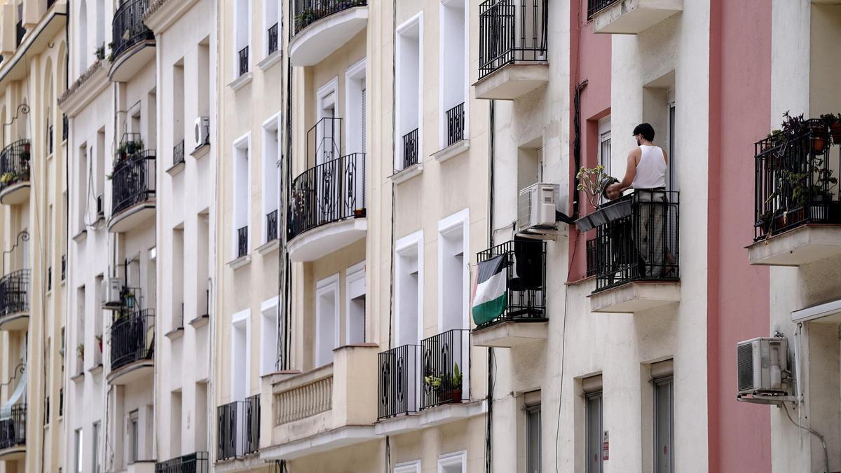 Bloque de viviendas en el centro de Madrid