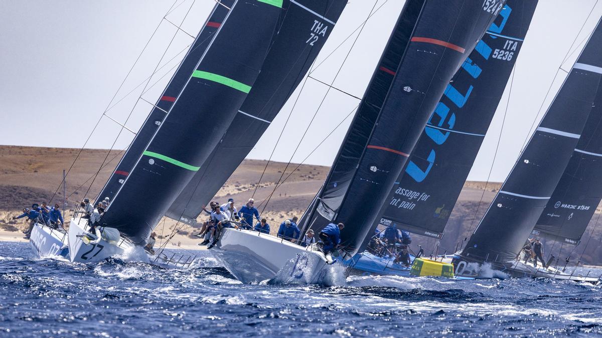 Última jornada de la competición de vela de élite Marina Rubicón Lanzarote 52 SUPER SERIES Sailing Week
