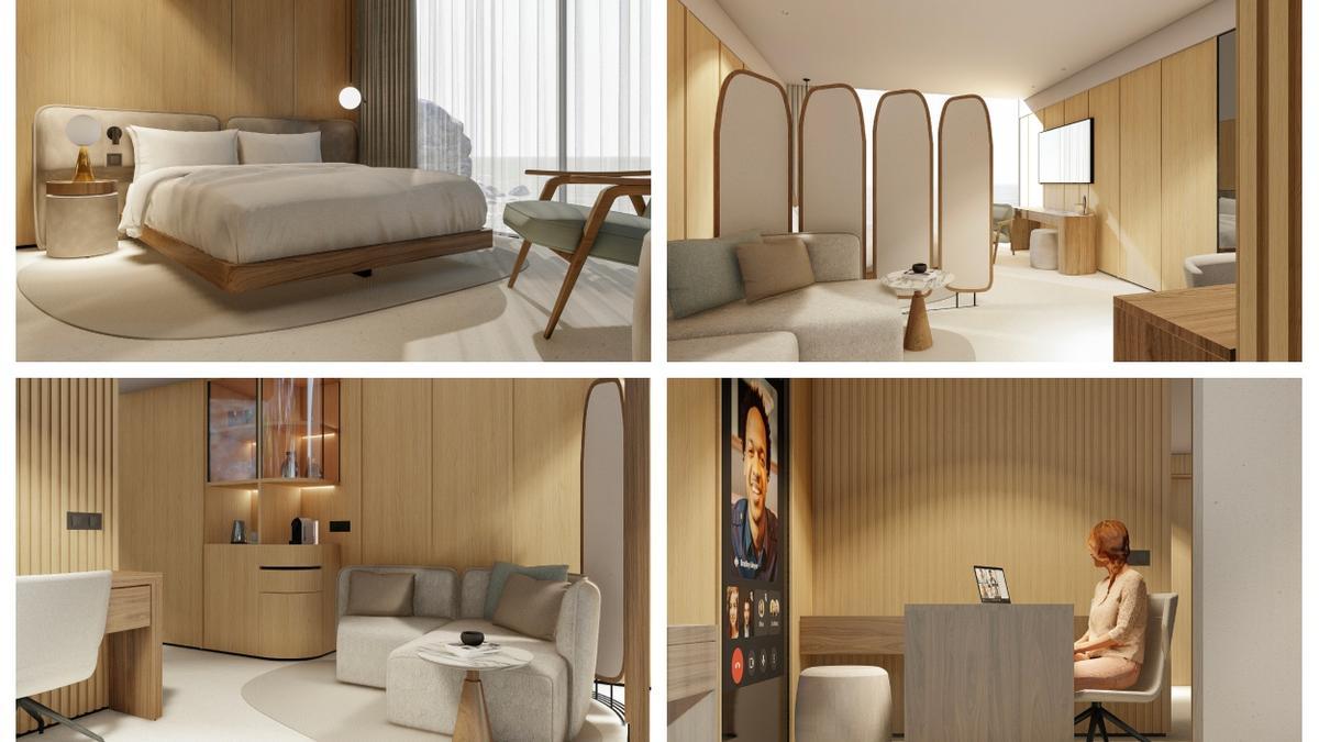 Diseño de la 'Suite Risseu' creada por el estudio gap interiorismo.