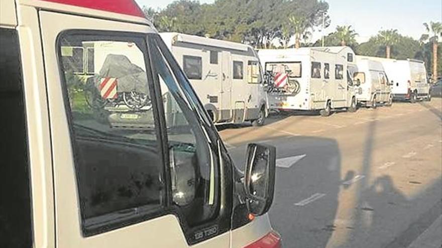 El PP denuncia que en el Grao hay «otra invasión de autocaravanas»