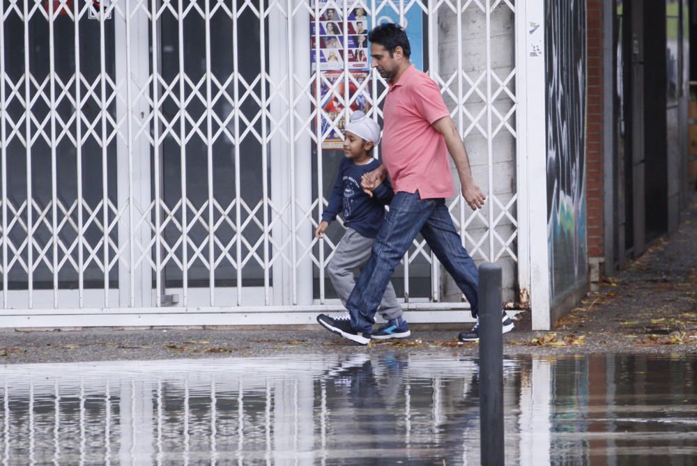 Efectes de la pluja a la ciutat de Girona