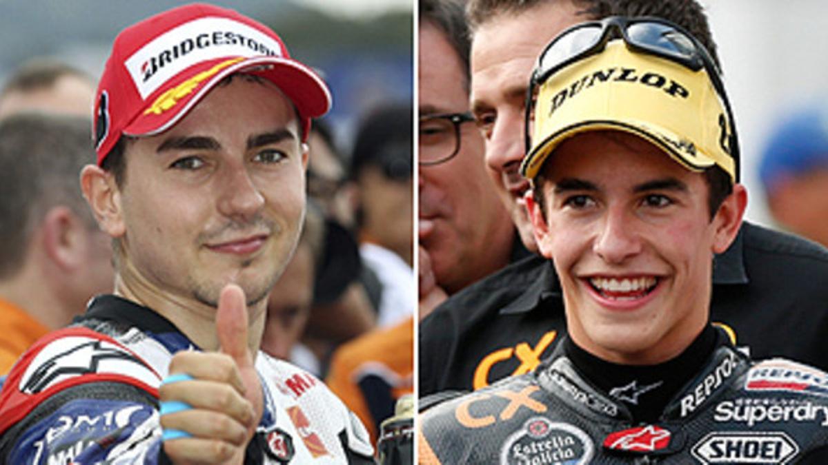 Dani Pedrosa y Marc Márquez