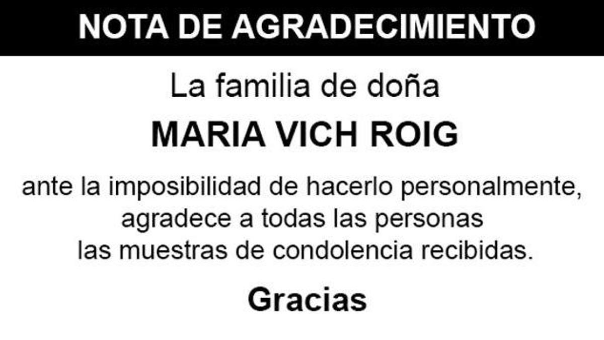 Nota Maria Vich Roig