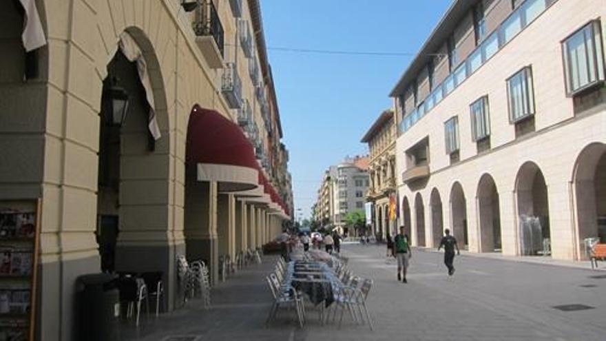 Paseo de los Porches de Huesca.