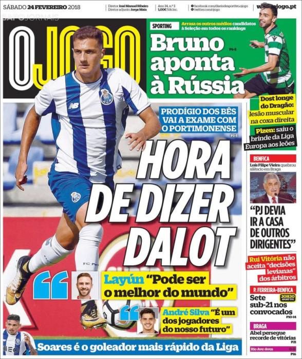 Portadas sábado 24 de febrero de 2018