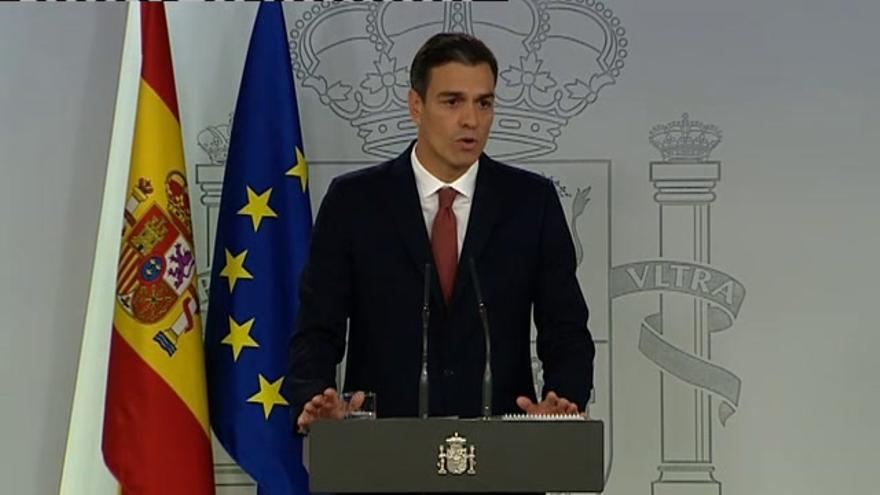 Comparecencia de Pedro Sánchez