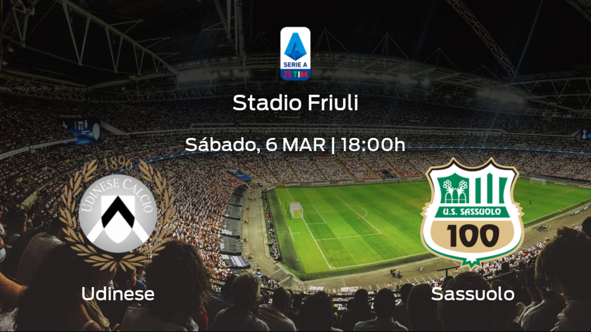 Previa del partido de la jornada 26: Udinese contra Sassuolo