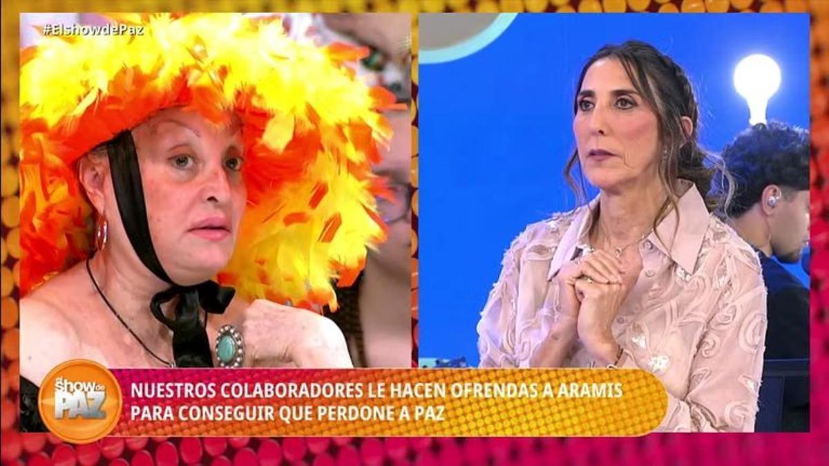 El reencuentro entre Aramís Fuster y Paz Padilla
